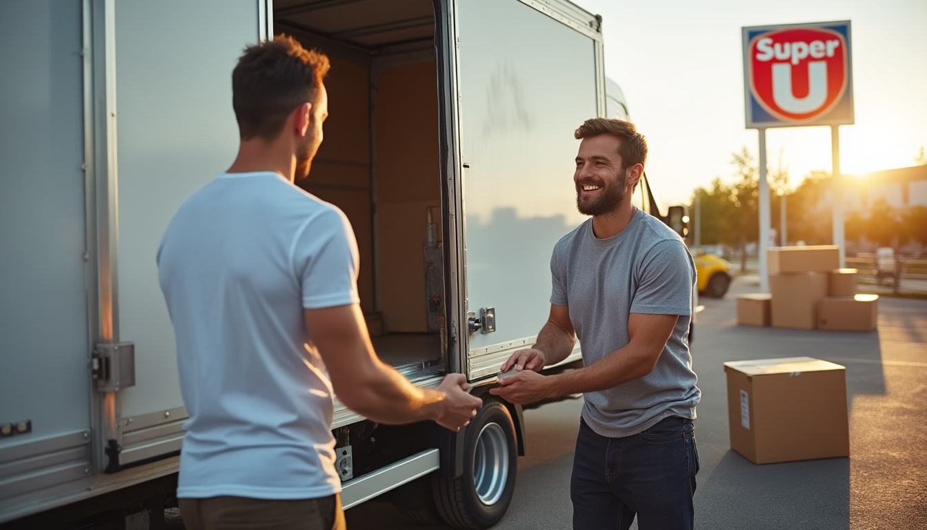 Illustration: Découvrir la location d’un camion utilitaire de 20m3 chez Super U