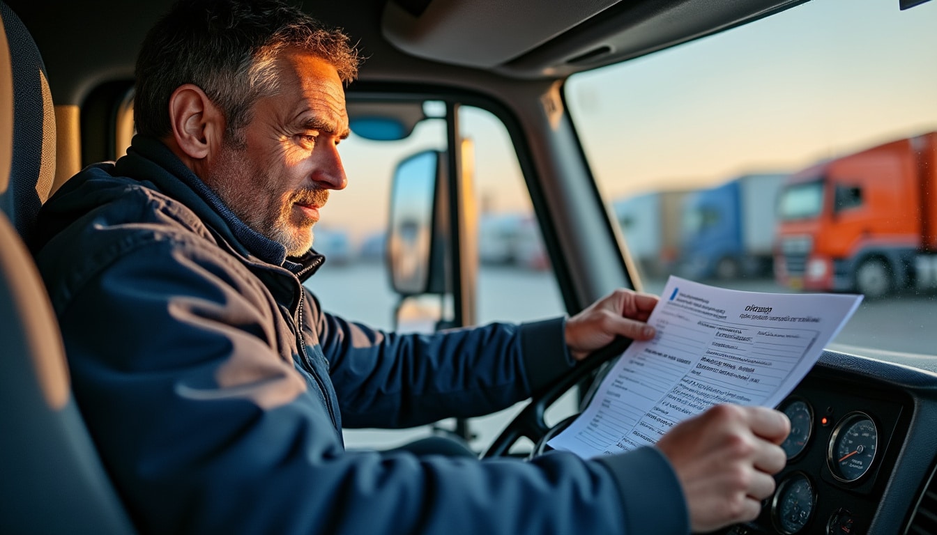 Illustration: Comprendre la rémunération d’un conducteur routier à l’international