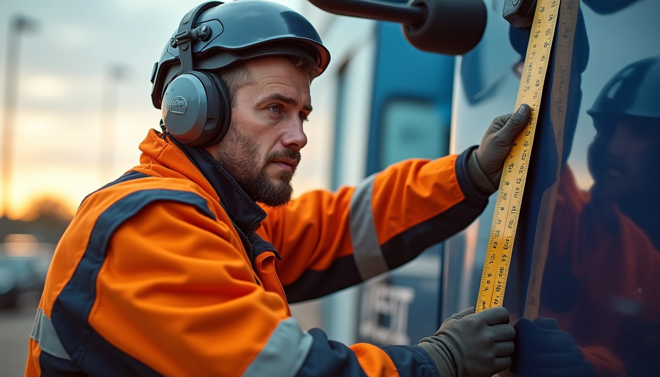 Illustration: Comprendre la mesure de la hauteur dans les cabines des camions