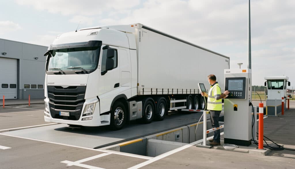 Balance pour camions : types, pesée fiable et conformité