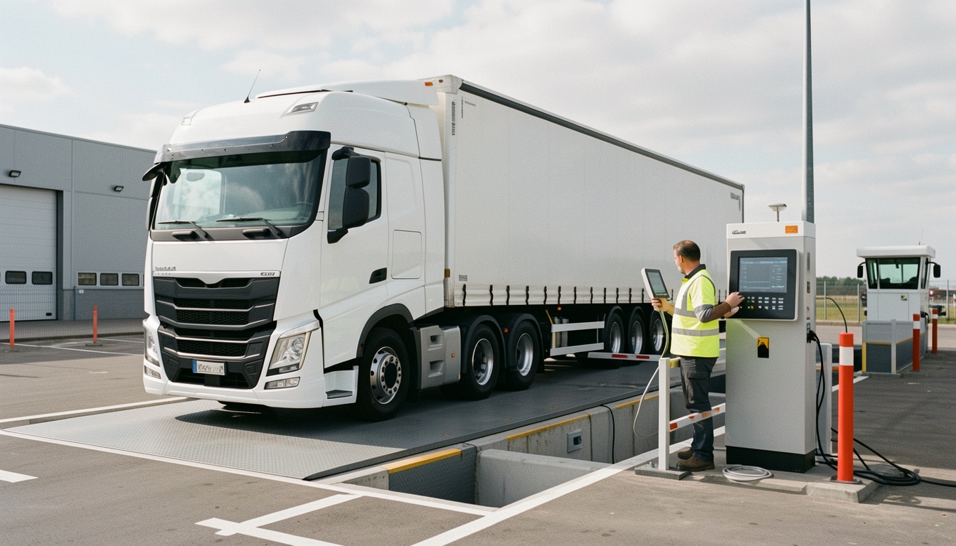 Balance pour camions : types, pesée fiable et conformité