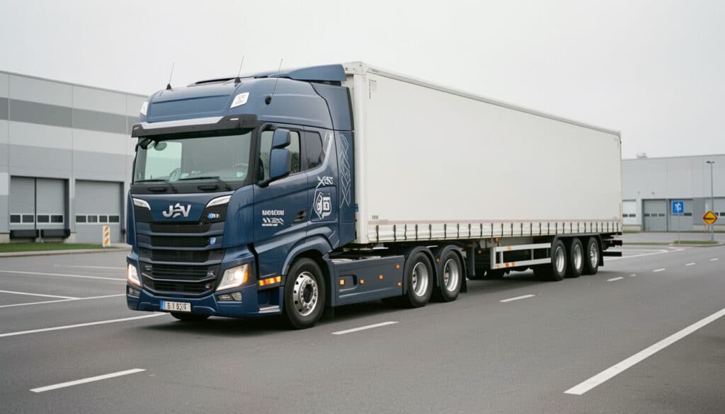 Camion avec remorque : types, dimensions et règles