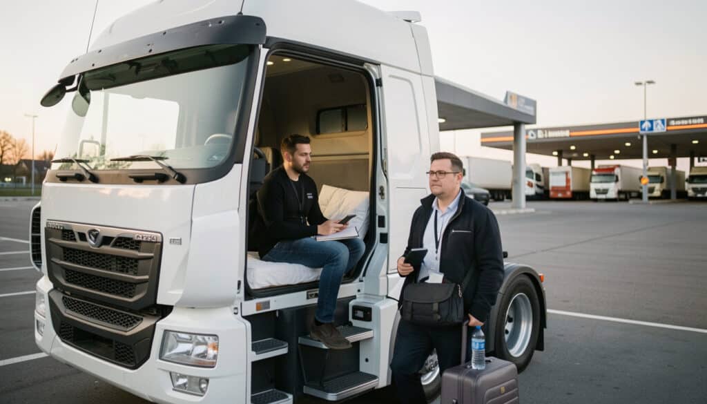Découcher en transport routier : règles et indemnités