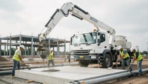 Camion-pompe à béton : fonctionnement, portée et coût